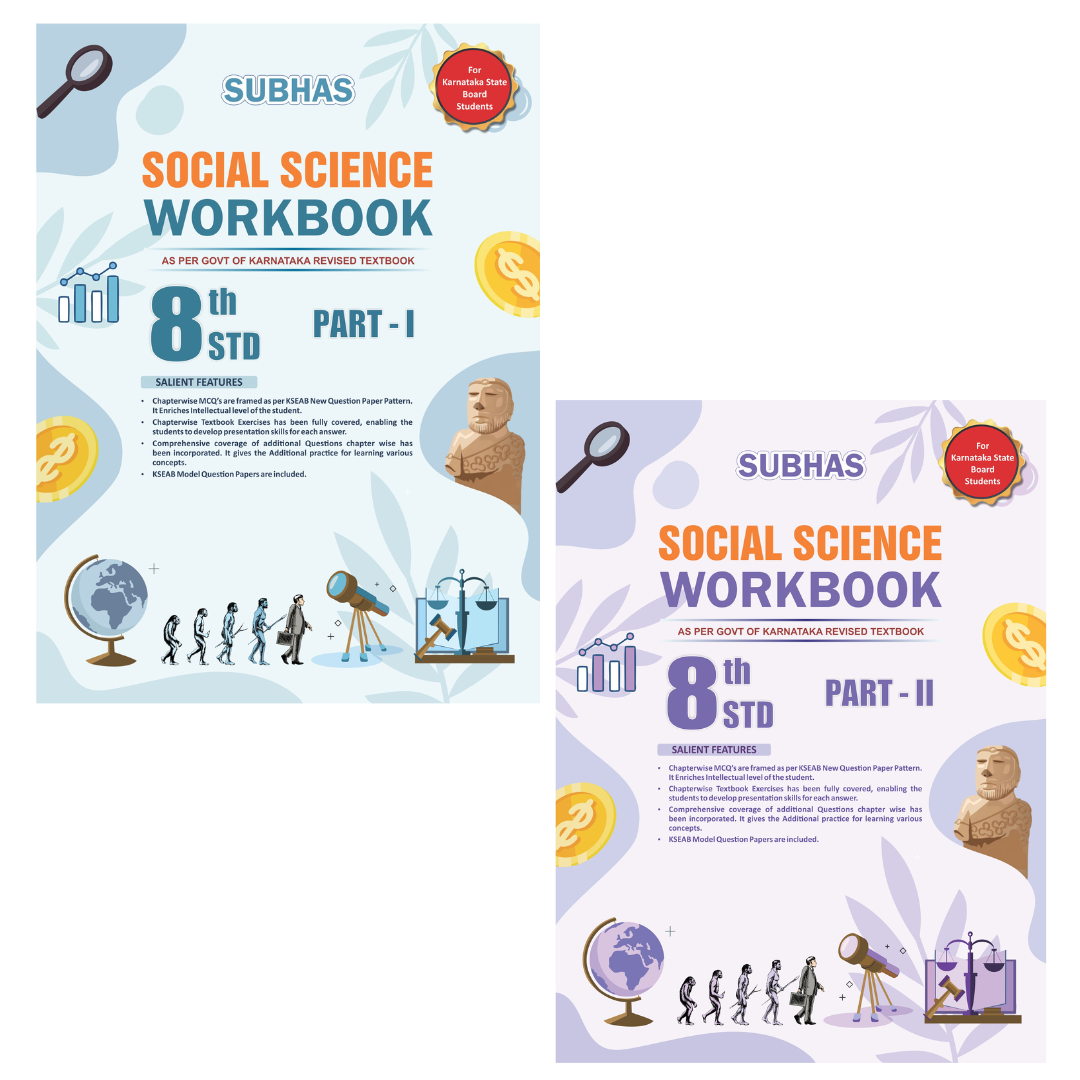Subhas 8th Social Science Workbook Part I & Part II