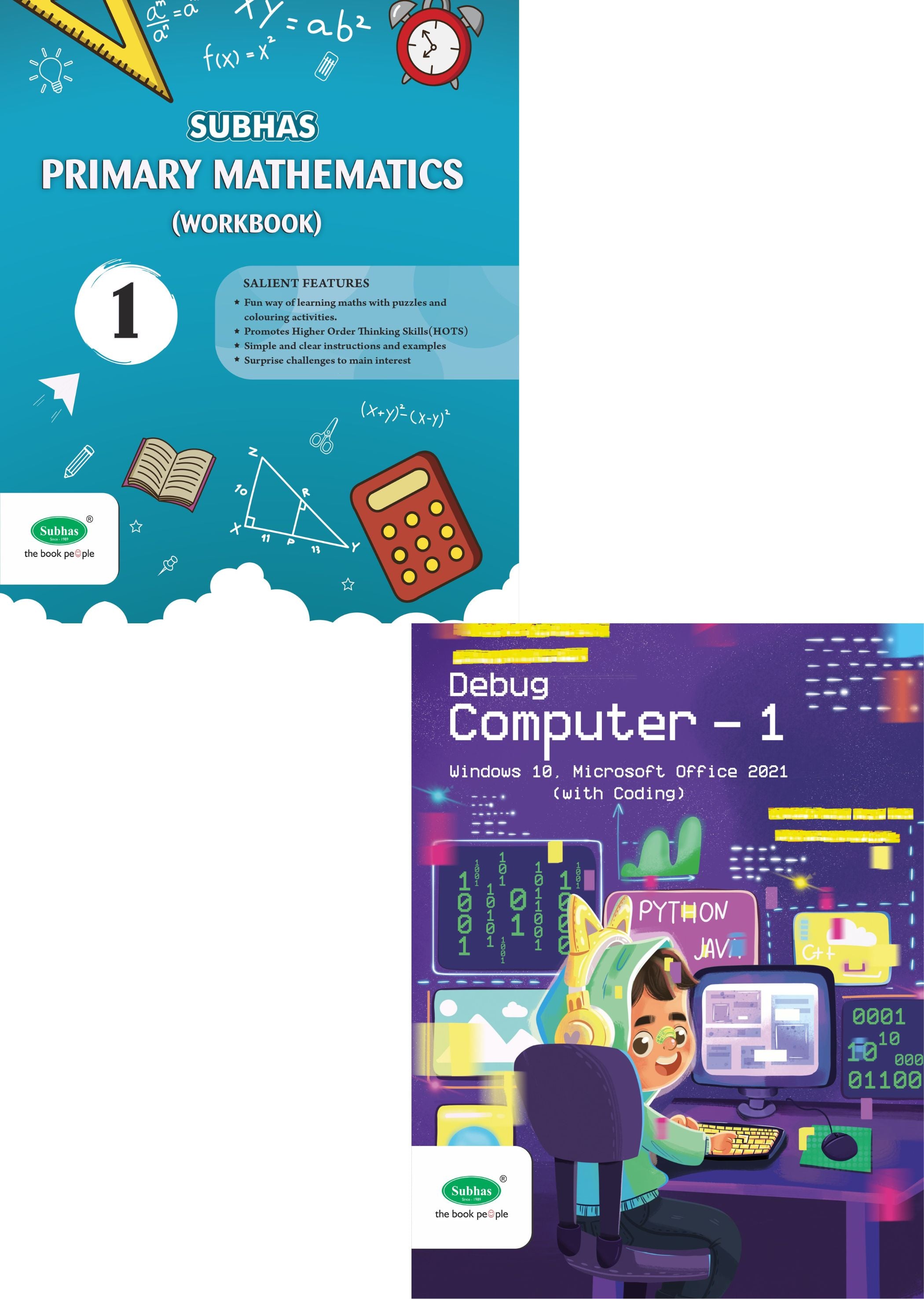 Subhas Primary Mathematics Debug Computer Set Of 2 Books Subhas Subhas primary mathematics debug computer set of 2 books subhas