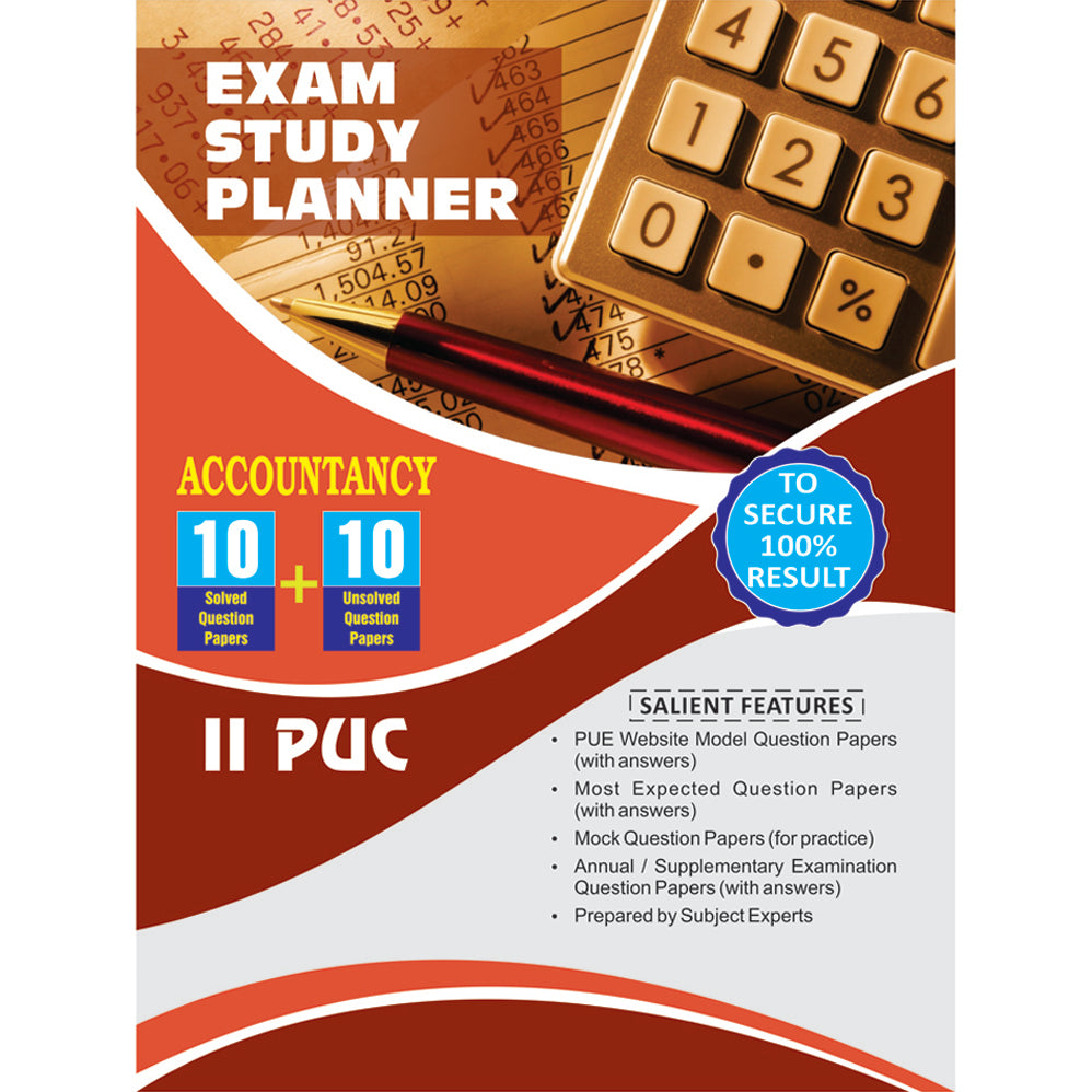 10+10 EXAM STUDY PLANNER ACCOUNTANCY 2ND PUC